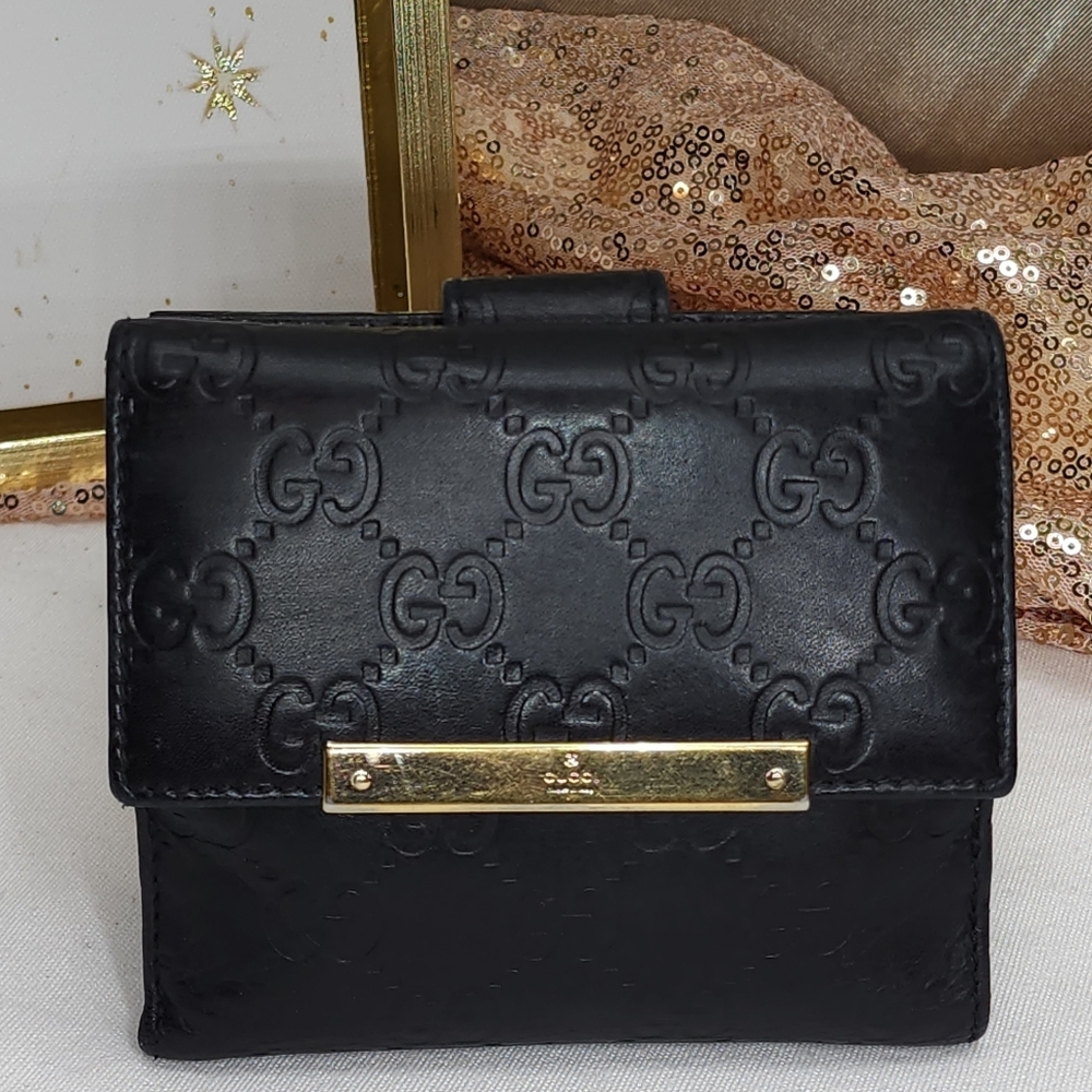 Gucci GG Guccissima Lambskin French flap Bifold Wallet PRISTINE CONDITION W/ Box - Picture 4 of 17